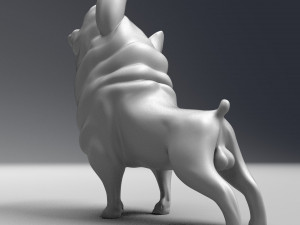 funny french bulldog 3d print model Modelo de Impressão 3D