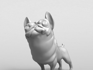 funny french bulldog 3d print model Modelo de Impressão 3D