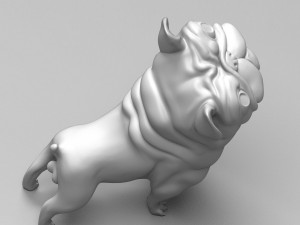 funny french bulldog 3d print model Modelo de Impressão 3D
