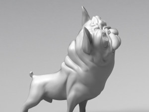 funny french bulldog 3d print model Modelo de Impressão 3D