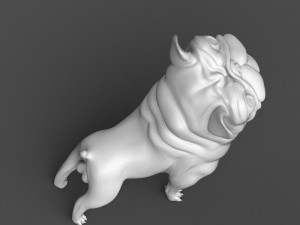 funny french bulldog 3d print model Modelo de Impressão 3D
