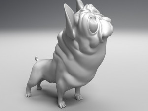funny french bulldog 3d print model Modelo de Impressão 3D