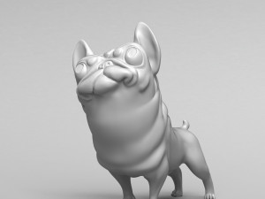 funny french bulldog 3d print model Modelo de Impressão 3D