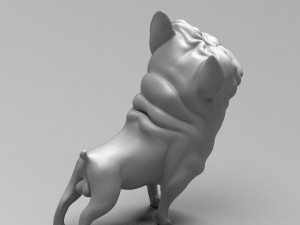 funny french bulldog 3d print model Modelo de Impressão 3D
