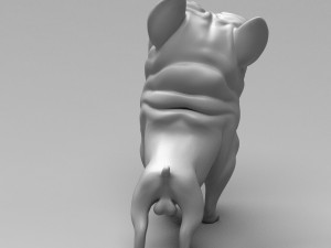 funny french bulldog 3d print model Modelo de Impressão 3D