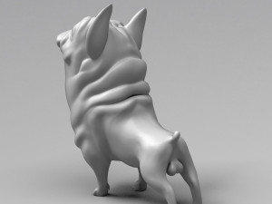 funny french bulldog 3d print model Modelo de Impressão 3D