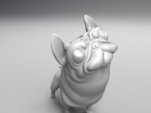 funny french bulldog 3d print model Modelo de Impressão 3D