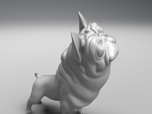 funny french bulldog 3d print model Modelo de Impressão 3D