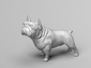 french bulldog 3d print model Modello di stampa 3D