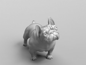 french bulldog 3d print model Modello di stampa 3D