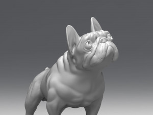 french bulldog 3d print model Modello di stampa 3D
