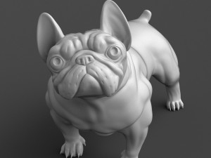 french bulldog 3d print model Modello di stampa 3D