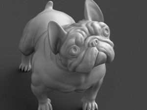 french bulldog 3d print model Modello di stampa 3D