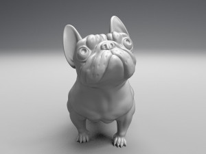 french bulldog 3d print model Modello di stampa 3D