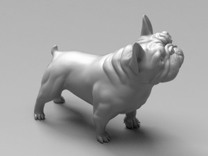 french bulldog 3d print model Modello di stampa 3D