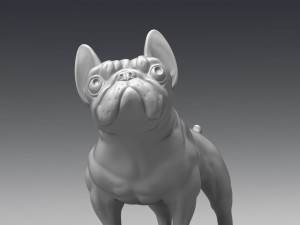french bulldog 3d print model Modello di stampa 3D