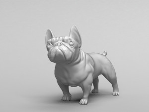 french bulldog 3d print model Modello di stampa 3D