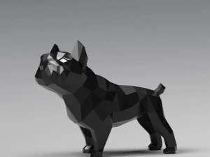 геометрична 3D-модель французького бульдога 3D Принт Модель