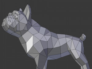 geometric french bulldog 3d print model Model do druku 3D