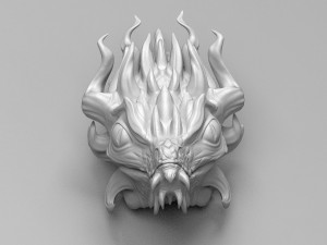 little dragon head 3d print model 3D प्रिंट मॉडल