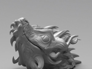 little dragon head 3d print model 3D प्रिंट मॉडल