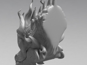little dragon head 3d print model 3D प्रिंट मॉडल