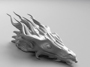 dragon head 3d print model 3D 打印模型