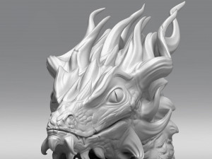 dragon head 3d print model 3D 打印模型