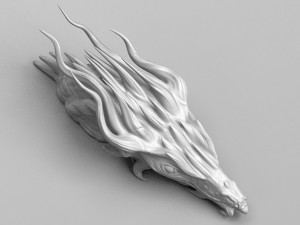 dragon head 3d print model 3D 打印模型