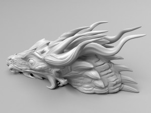 dragon head 3d print model 3D 打印模型