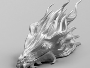 dragon head 3d print model 3D 打印模型