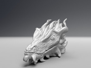 dragon head 3d print model 3D 打印模型