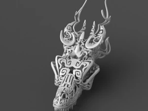 filigree dragon skull 3d print mode 3D Print Model