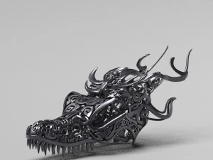 filigree dragon skull 3d print mode 3D Print Model