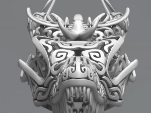 filigree dragon skull 3d print mode 3D Print Model