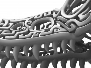 filigree dragon skull 3d print mode 3Dプリントモデル