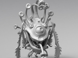 funny coronavirus monster 3d print model 3D-printmodel