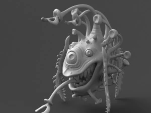 funny coronavirus monster 3d print model 3D Print Model