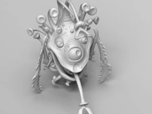 funny coronavirus monster 3d print model 3D Print Model
