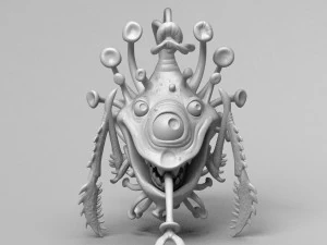 funny coronavirus monster 3d print model 3D Print Model
