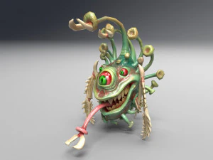 funny coronavirus monster 3D Model