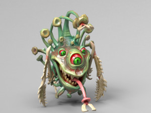 funny coronavirus monster Model 3D