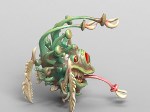 funny coronavirus monster Model 3D