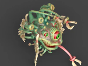 funny coronavirus monster 3D Model