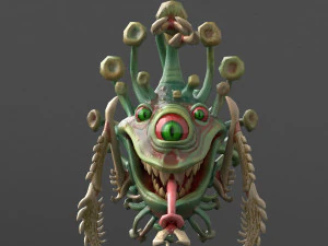 funny coronavirus monster 3D Model