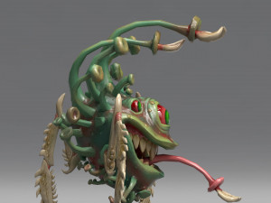 funny coronavirus monster Model 3D