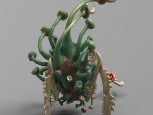 funny coronavirus monster Model 3D