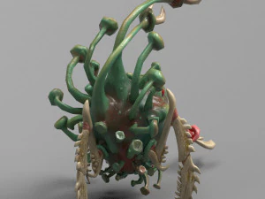 funny coronavirus monster 3D Model