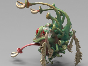 funny coronavirus monster Model 3D