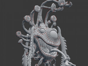 funny coronavirus monster Model 3D